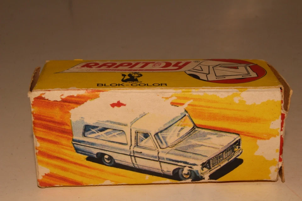 Aguti Rapitoy Ford F-100 Pickup Truck Ambulance with Original Box, Matchbox Copy - Image 4 of 4