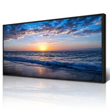 Wapluam Large Canvas Wall Art For Living Room Black Framed Wall Decor For Bed...