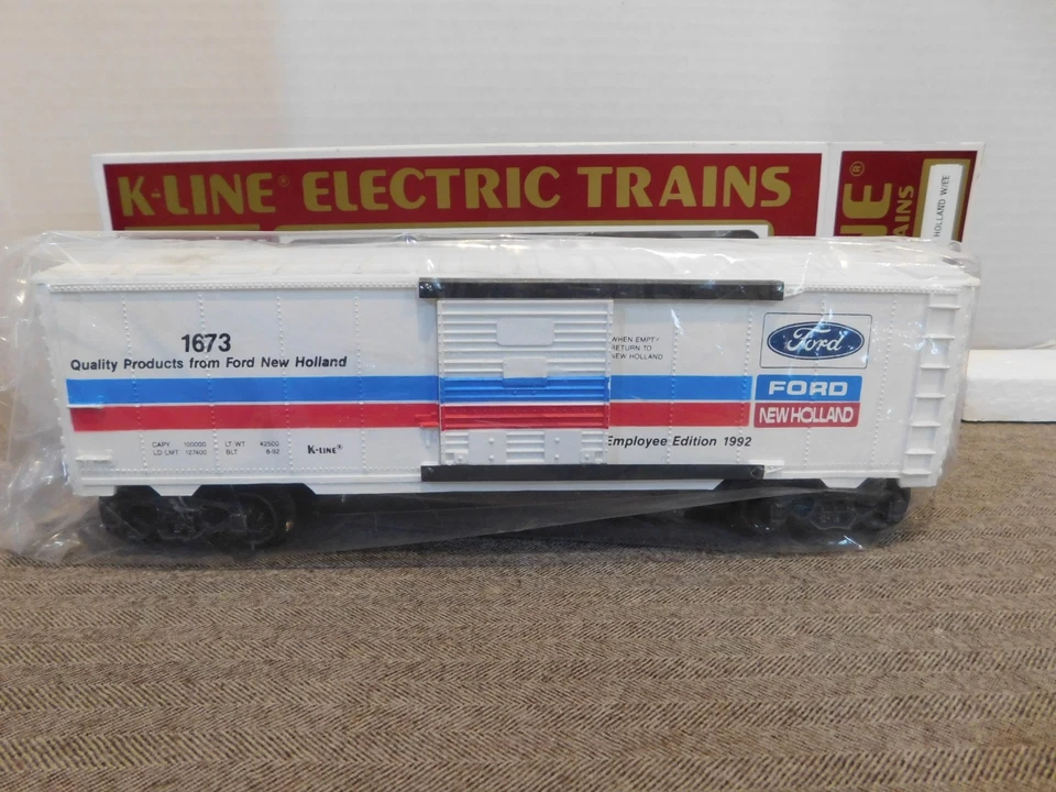 K-Line 0/027 Gauge Box Car Ford New Holland Employee Edition #K-64106E - Image 4 of 4