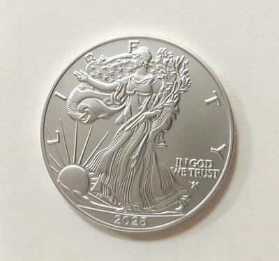 #ad 2025 1 oz American Silver Eagle Coin BU $79.99