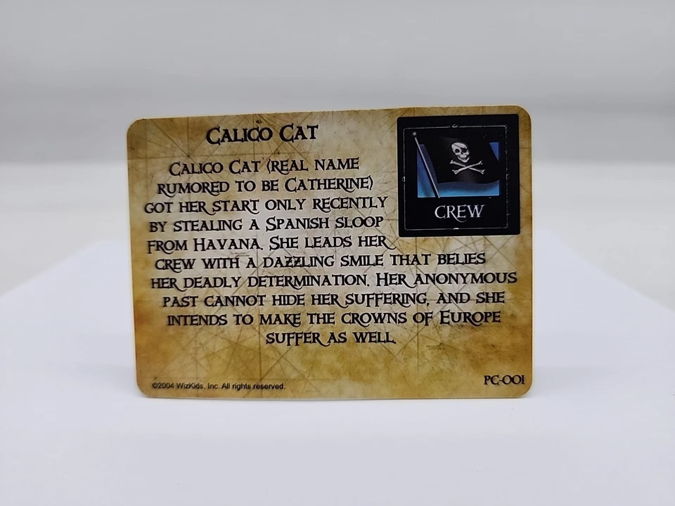 Wizkids Pirates of the Spanish Main CSG Calico Cat 029 - Image 2 of 2