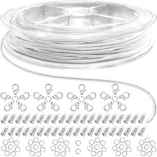 33ft Silver Snake Chain 1.2mm Jewelry Making Chains for Necklace Bracelet DIY Je