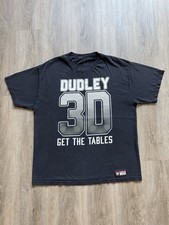 WWE Y2K Dudley Boyz 3D Get the Tables T Shirt Mens XL Black Wrestling WWF Rare T