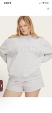 Parke x Target Women's Mockneck Pullover Sweatshirt Heather Gray L/XL