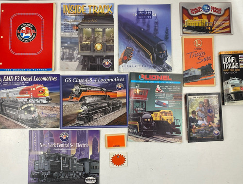 Lionel Trains Catalog Brochure Dealer Literature Lot 1994-2007 Vintage O Gauge