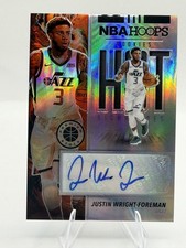 2019-20 Panini NBA Hoops Premium Stock - Hot Signature Rookies Justin...