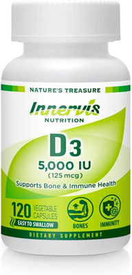 High Potency Vitamin D3 5000 IU   Boost Immune, Support Bone & Teeth, Easy to Sw