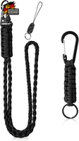 Paracord SchlüSselanhäNger Lanyard 2Er Set Mit Metallring Gewebt Ausweishalter