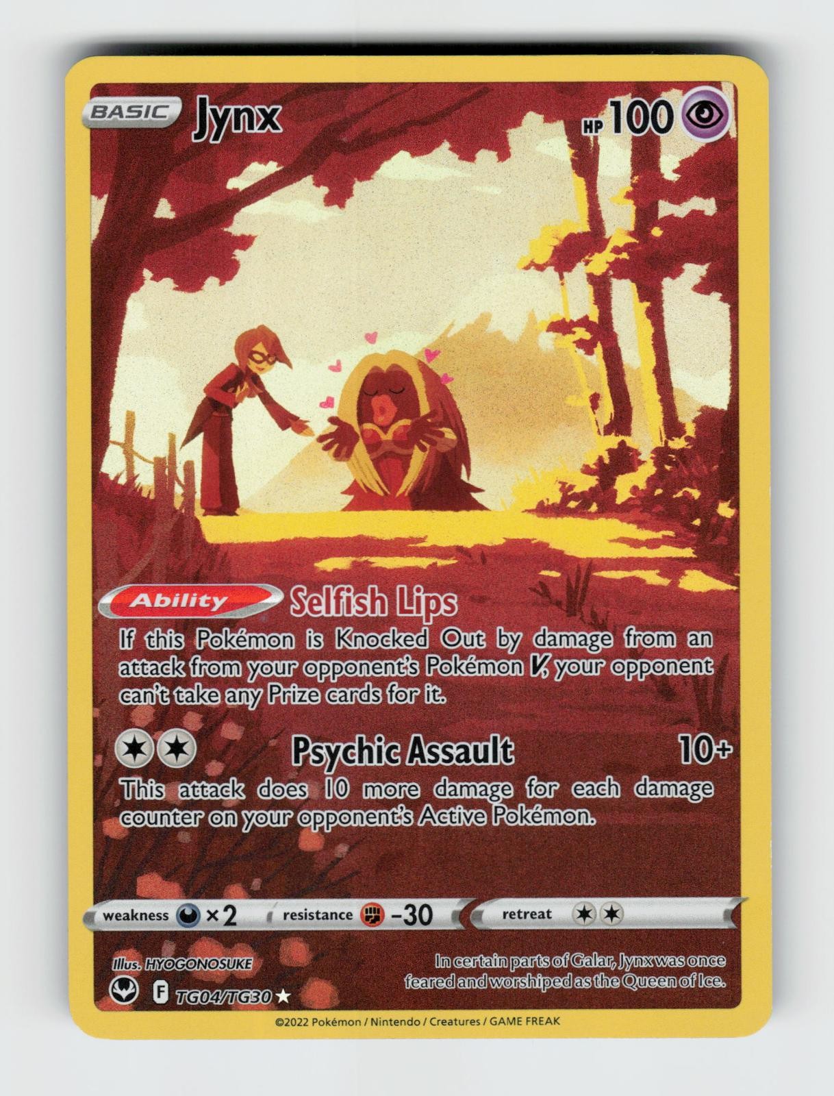 Jynx TG04/TG30 Holo Silver Tempest Trainer Gallery Pokemon NM