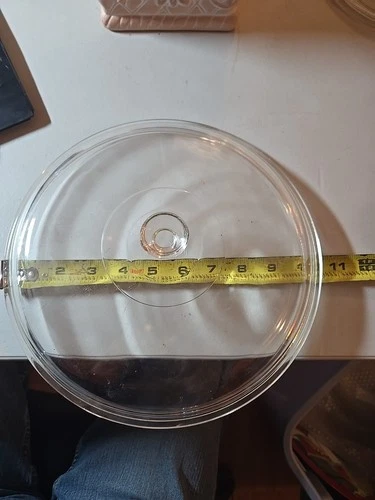 Vintage Pyrex 10" Clear Glass Round Lid 626-C A-9 Marking