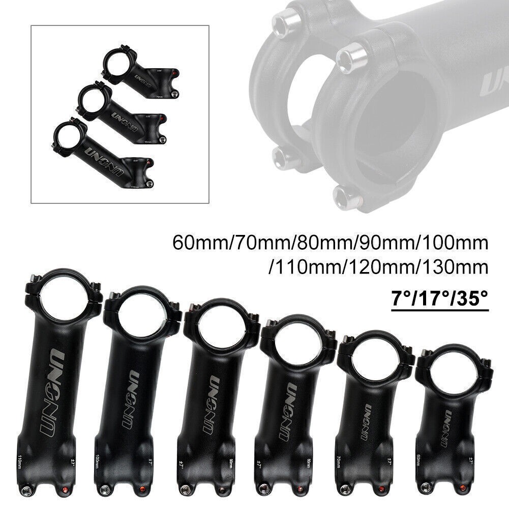1pc MTB Road Mountain Bike Bicycle Stem Aluminium Alloy 7°/17°/35° 29*60-130mm
