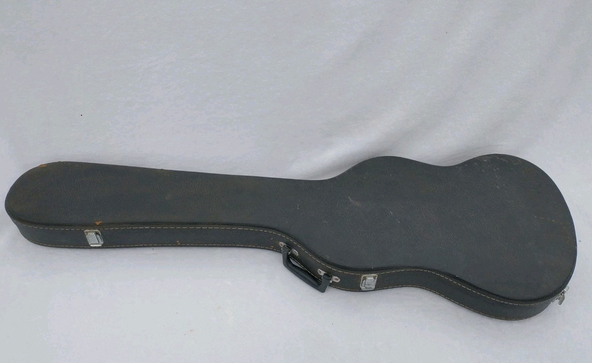 Toyogakki Vintage 1970s LP Electric Guitar Case Black Leather