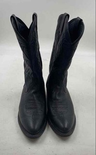Ariat Mens Black Leather Pull On Mid Calf Cowboy Western Boots Size US 9D