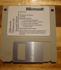 Vintage Microsoft Windows 98 Second Edition OEM Boot Disk X04-80322 3.5" Floppy