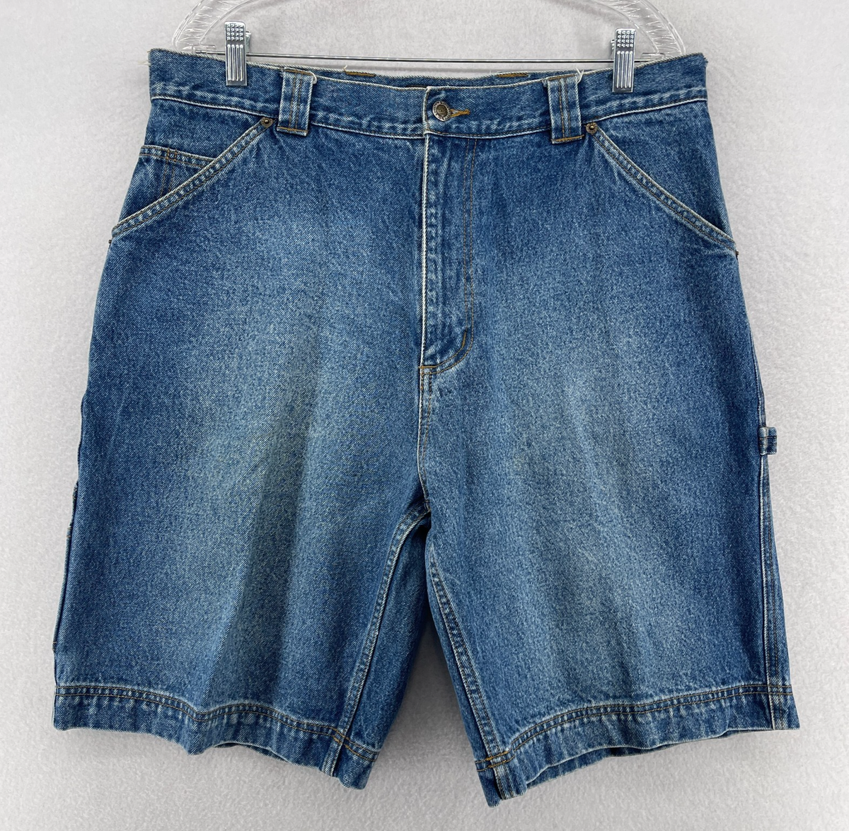 TIMBERLAND Shorts Men 36 Y2K Denim Carpenter Jorts 10