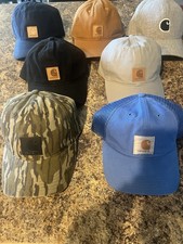 Carhartt Men's Cotton Canvas Cap Lot of 7 Multi Colors NWOT Adjustable Strap