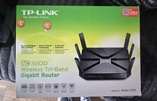 TP-LINK Archer C3200 AC3200 Tri-Band Gigabit Wireless Router 4-Port Black