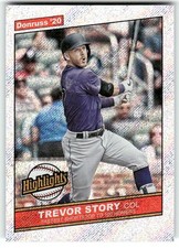2020 Donruss #H-5 Trevor Story Highlights Rapture