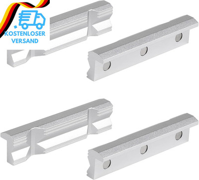 SWAWIS 125Mm Schraubstock Schutzbacken, 1 Pair Schonbacken Aus Aluminium, Ersatz