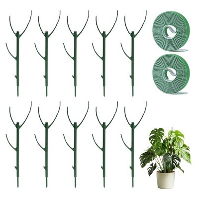 Monstera Plant Support 10 Pack Plant Sticks Support Tall 11.02 Inch Plant Sup...