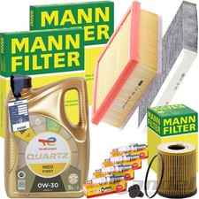 MANN INSPEKTIONSPAKET+TOTAL 0W-30 ÖL passend für FIAT 500 X JEEP RENEGADE BU 1.6