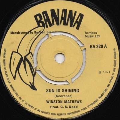 WINSTON MATHEWS*SUN IS SHINING*UK BANANA*ROCKSTEADY*PAMA*BOB MARLEY*HÖREN