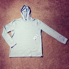 NWT 60 Men's Hurley Casper Poly Stretch Fleece Pullover Hoodie Gray MEDIUM