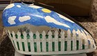 Custom hand painted Peanut gas tank Harley Chopper Bobber fuel tank