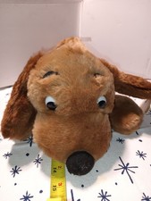 1973 Dakin Drooper Dog Brown Ears Carmel Plush Stuffed Vintage 14  NWT