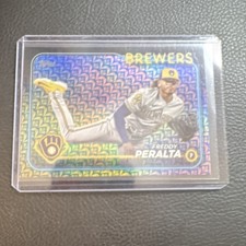 Topps Freddy Peralta #26 Milwaukee Brewers 2024 Series 1 Parallel Card