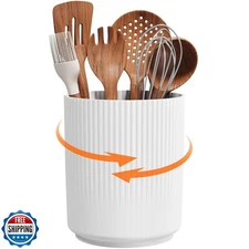 Lifewit 7.5" Plastic Utensil Holder for Kitchen Counter, Cooking Silverware C