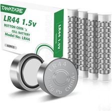 Tanatare 40 Pack 1.5V LR44 Batteries Alkaline Button Cell Coin AG13 A76 SR44 357 0.28 per battery