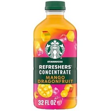 Starbucks Mango Dragonfruit Refreshers Concentrate - 32 fl oz Cold Drink
