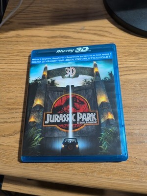 Jurassic Park (DVD, 2013, 3-Disc Set, Canadian) Blu Ray 3D