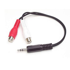 StarTech 6in 3.5mm to RCA Audio Y-Cable, Male 2x Female MUMFRCA