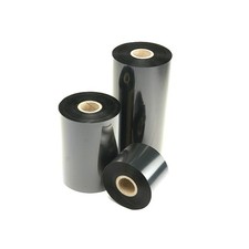 24 Rolls 3.27" x 1345' 83mm x 410m Wax / Resin Thermal Transfer Ribbon Black