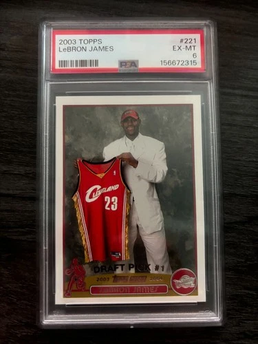 2003-04 Topps - Draft Pick LeBron James #221 (RC)