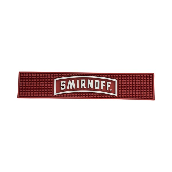 Smirnoff Barmatte Rot Neu Ovp Deko Bar Schwarz Abtropfmatte GläSermatten Gummi-image
