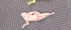 SCARCE Orig Old 1950's Marx "HARD PLASTIC" Lying Bathing Beauty Figure PINK