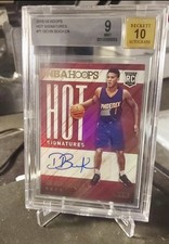 2015-16 Panini Hoops Hot Signatures Rookie Autograph #HS-DB Devin Booker BGS 9