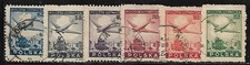Pologne 1946 Yvert PA 10/15 oblitérés (2) (AV62)