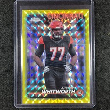 2024 Topps Chrome Football ANDREW WHITWORTH Base Yellow Geometric 35/75 #30