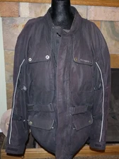 Tourmaster Rincon Motorcycle Jacket Phoslite Size XXL /48 Harley Patch on Back