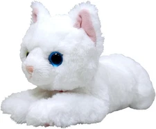 White Odd-Eyed S-size Knee Cat Plush Toy