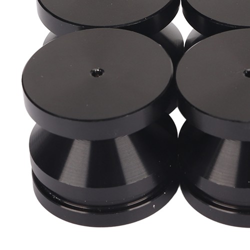 ヘBlack 4PCS Speaker Isolation Feet Pad Shock Absorption Amplifier Spike Isol - Picture 5 of 12