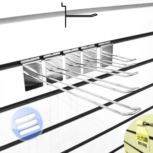 PREMIUM! SLATWALL ACCESSORY EURO DISPLAY HOOKS & SWING TICKET PRICE TAG