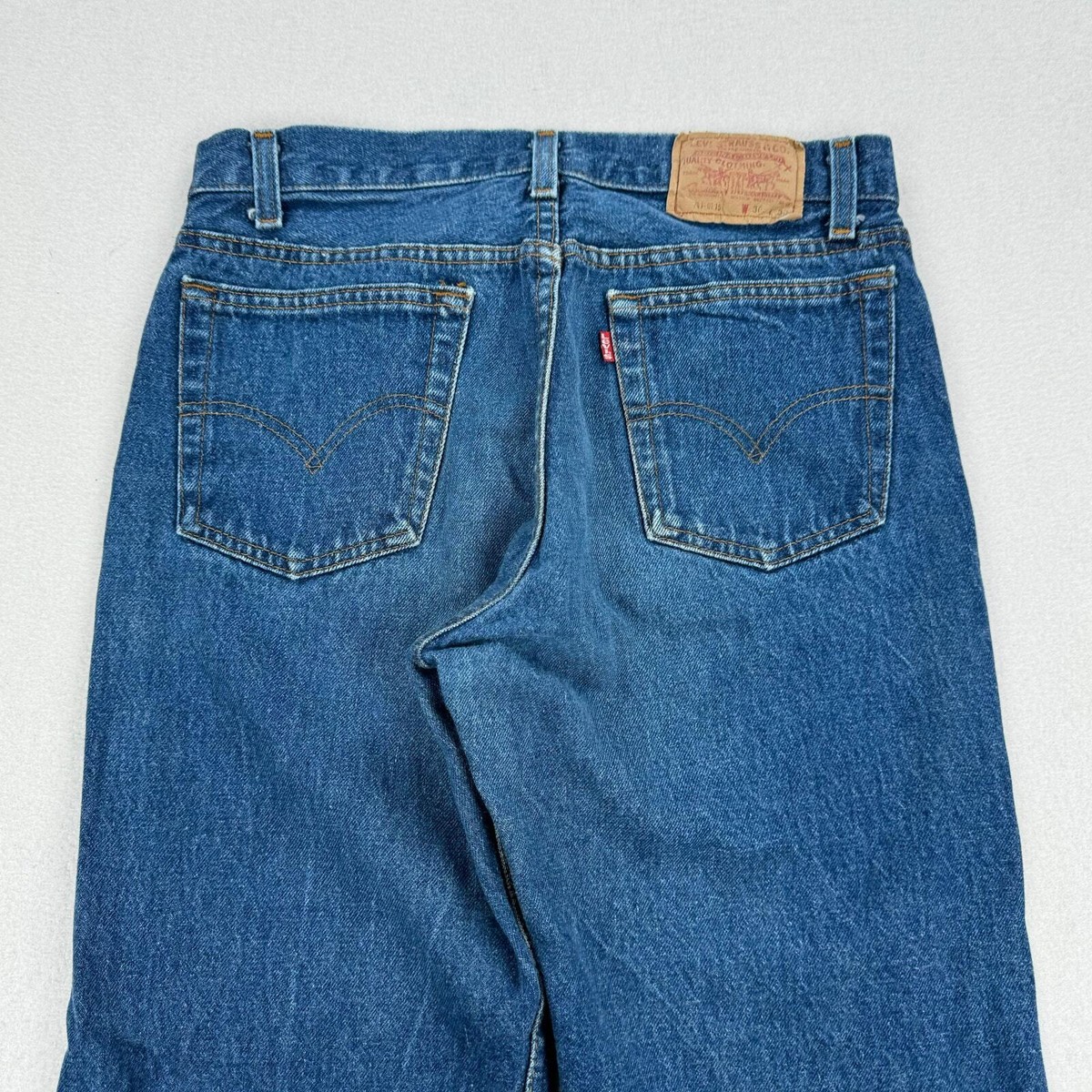 Vintage Levis Jeans 701XX Size 28x29 Dark Wash Button Fly