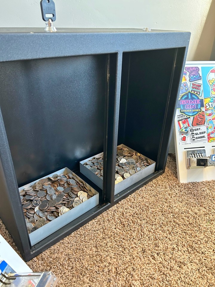 Tattoo Sticker Vending Machine-Four 50 Cent Mechs (Upgrd to $1.25) 720 ...