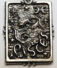 Pisces Pewter keychain