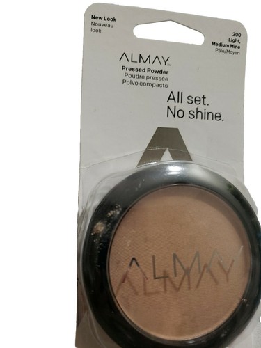 New Almay Pressed Powder Light Medium 200 Hypoallergenic No Shine - Picture 3 of 3